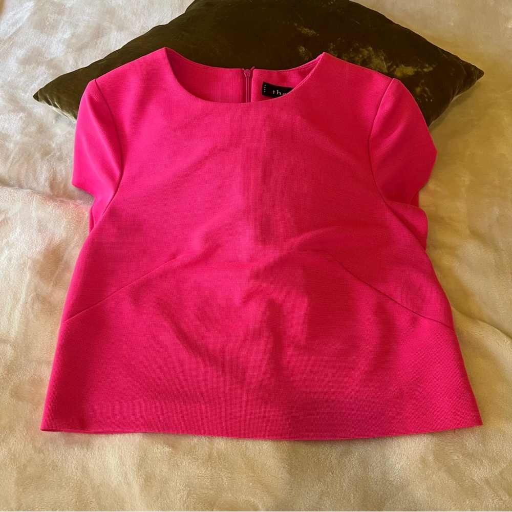 Hot Pink Women's Structured Top Small